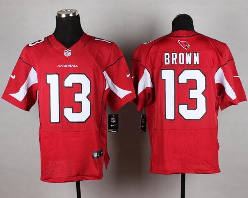 Nike Cardinals #13 Jaron Brown Red Team Color Men's Stitched NFL Vapor Untouchable Elite Jersey - Click Image to Close
